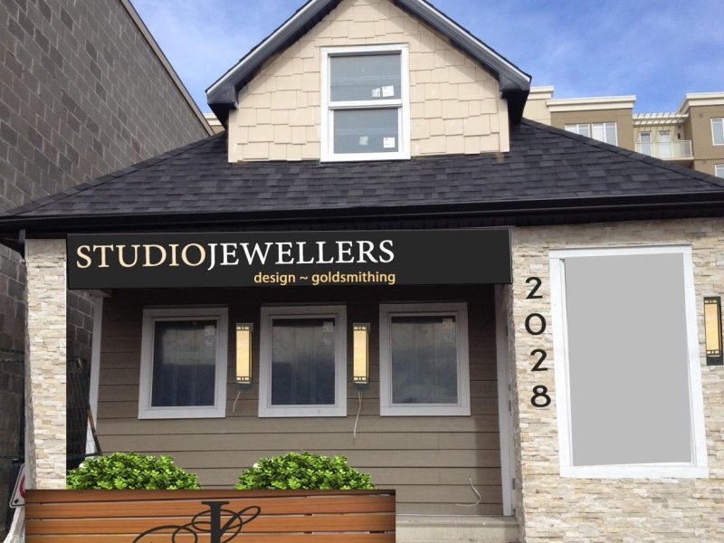 Outside Studio Jewellers Shop.